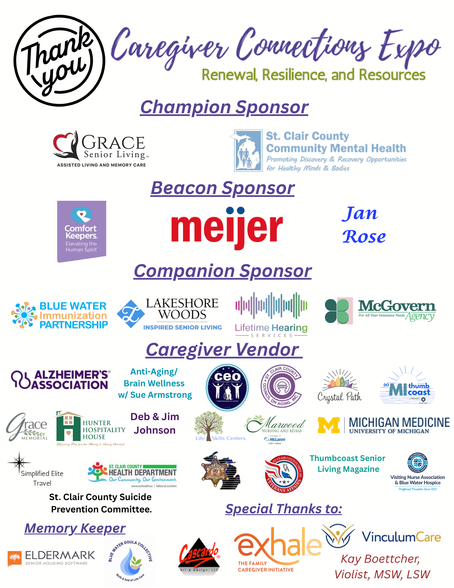 updated sponsors